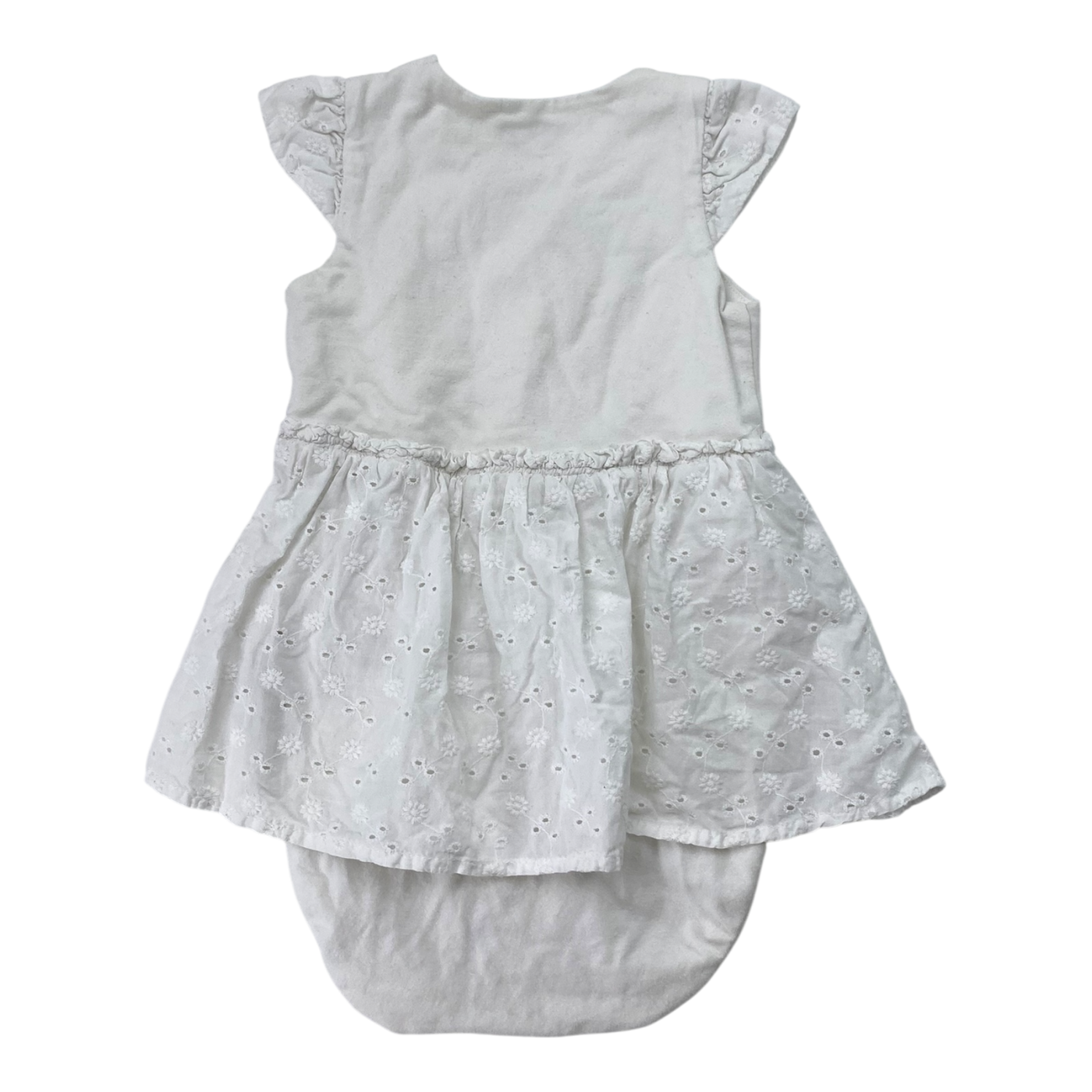 Polarn O. Pyret body dress, white | 68cm