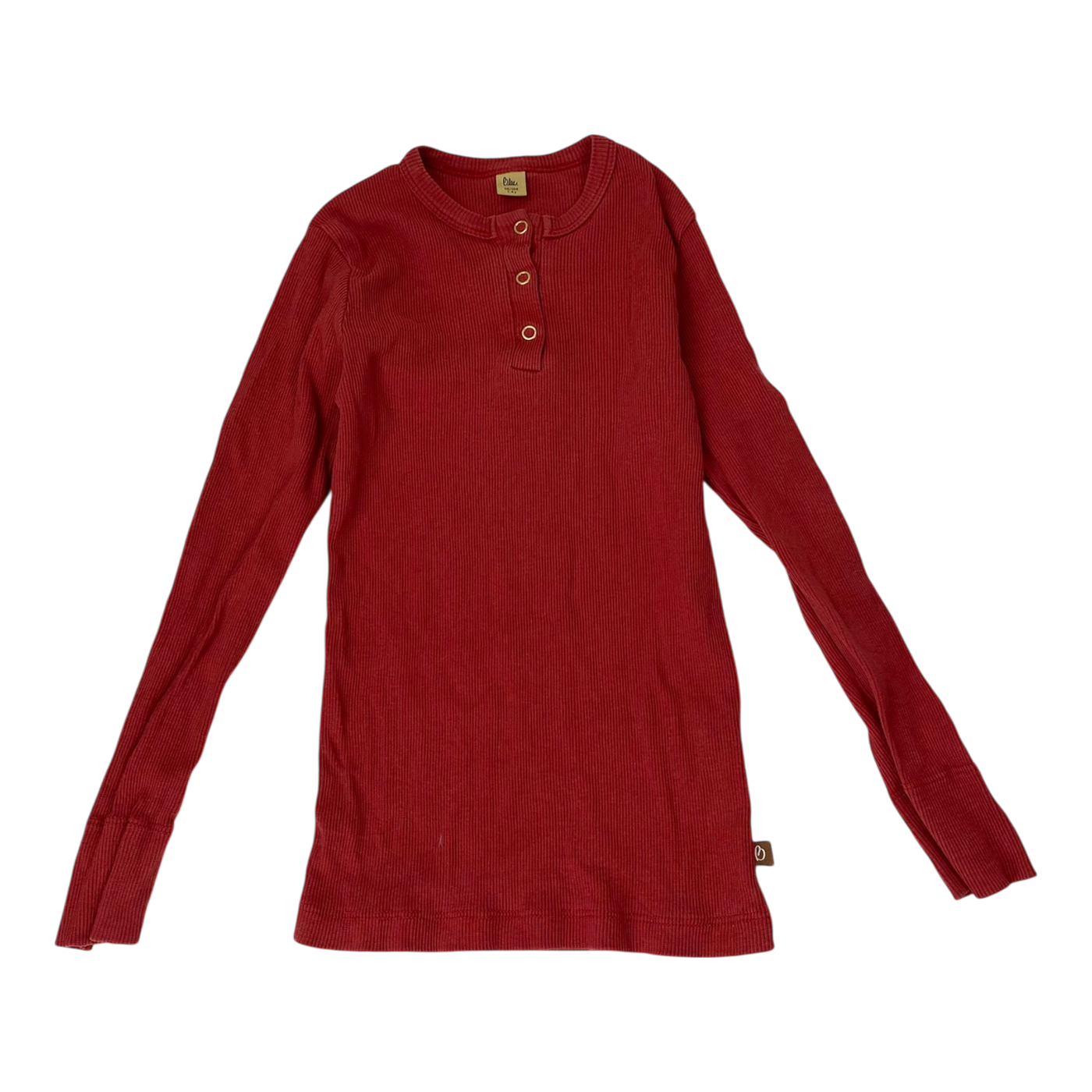 Blaa rib shirt, dark red | 98/104cm