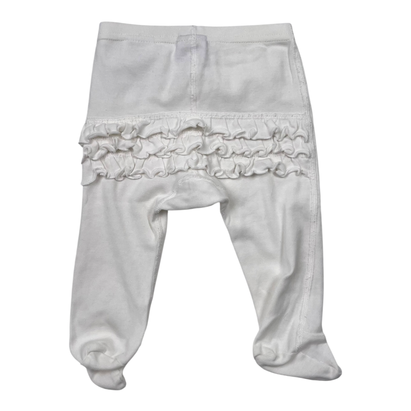 Polarn O. Pyret frill baby pants, white | 62/68cm