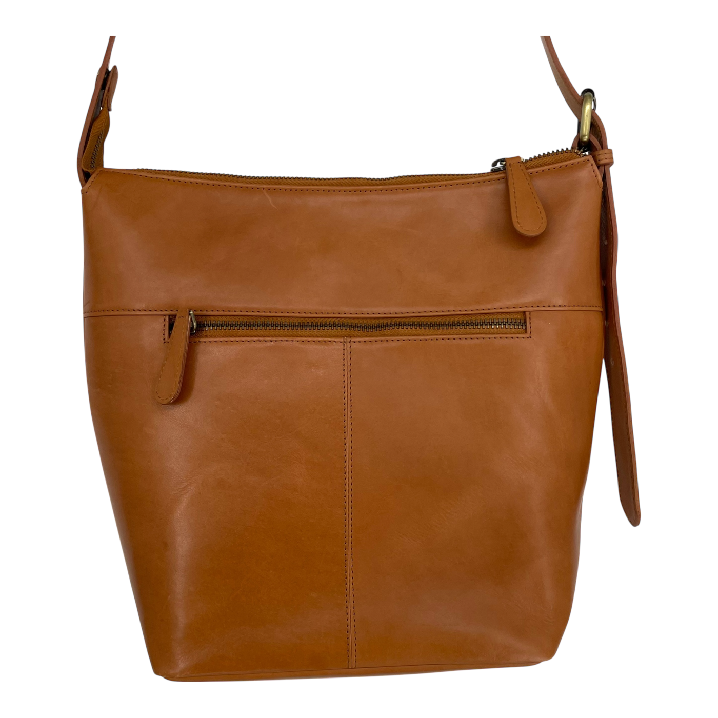 Holzrichter leather hobo bag, caramel