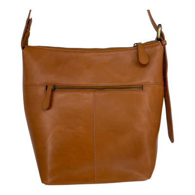 Holzrichter leather hobo bag, caramel