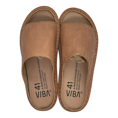 VIBAe Saint Tropez leather sandals, fawn tan | 41