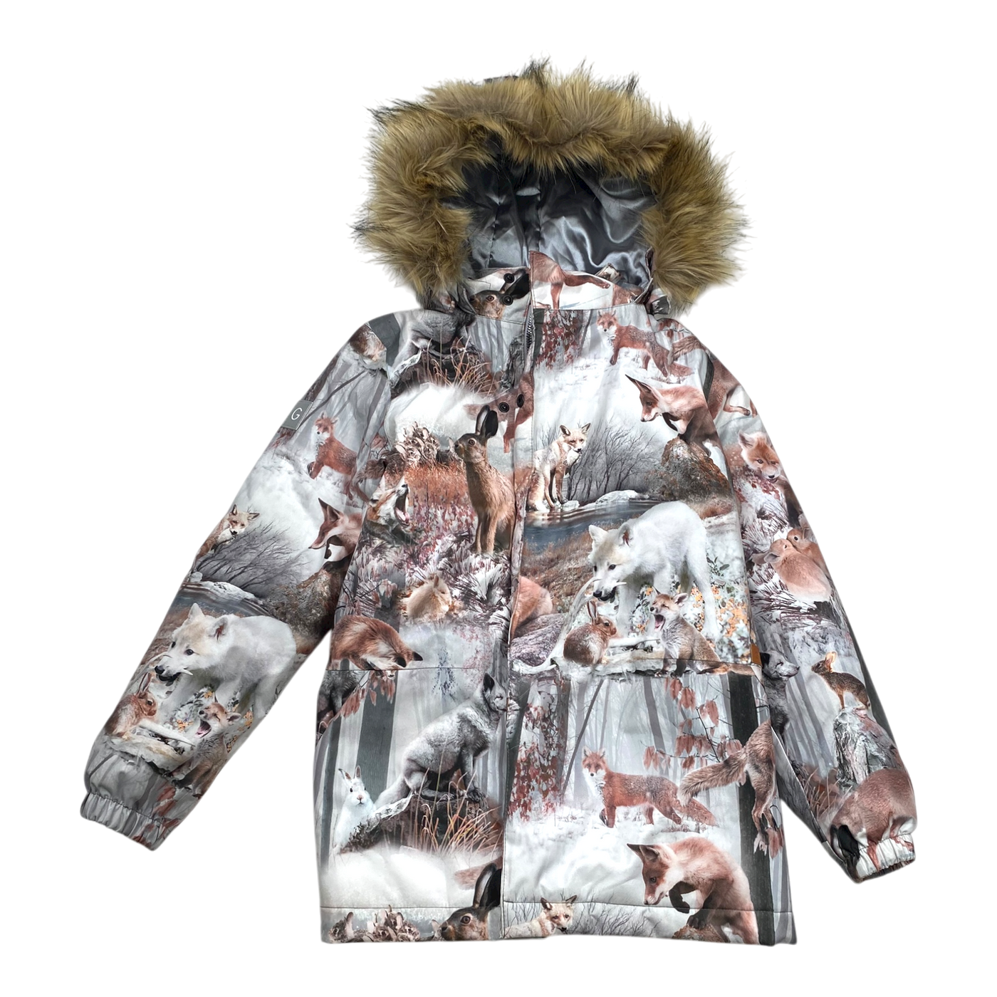 Gugguu winter parka, animals | 128cm