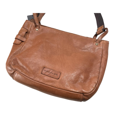 Harold's Bags leather submarine crossbag, cognac