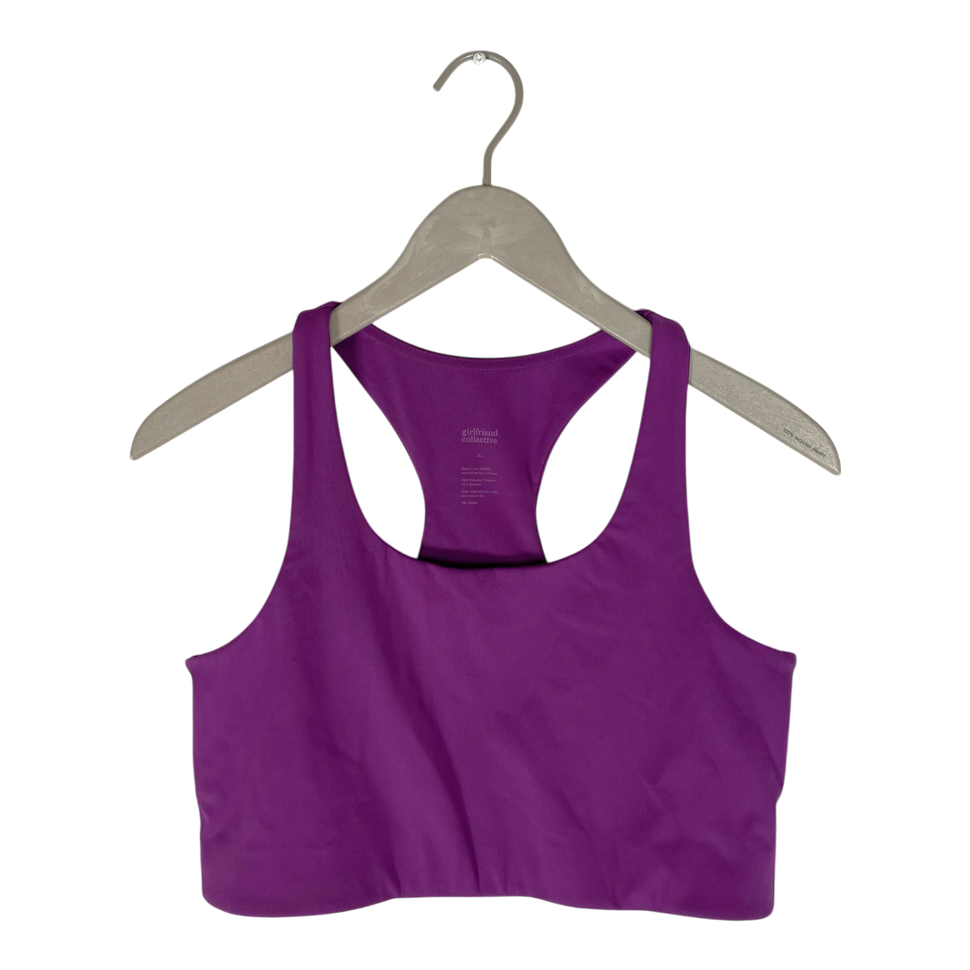 Girlfriend Collective sports top, purple | woman XL