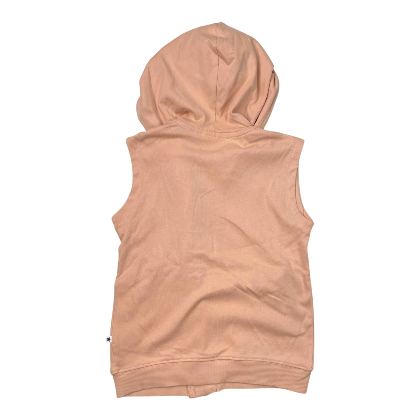 Molo hooded vest, pink sand | 116cm