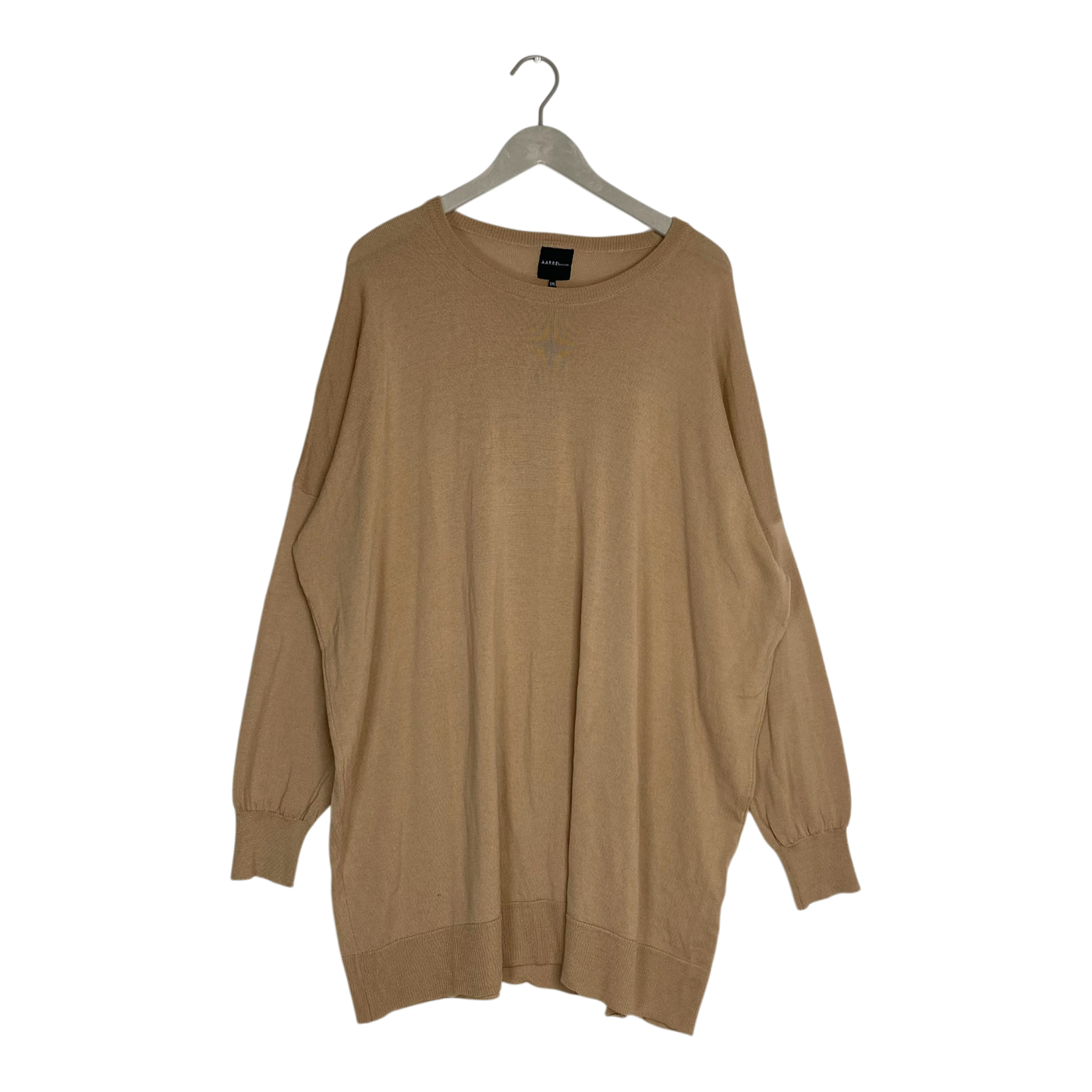 Aarre ada merino wool tunic, tan | woman XXL