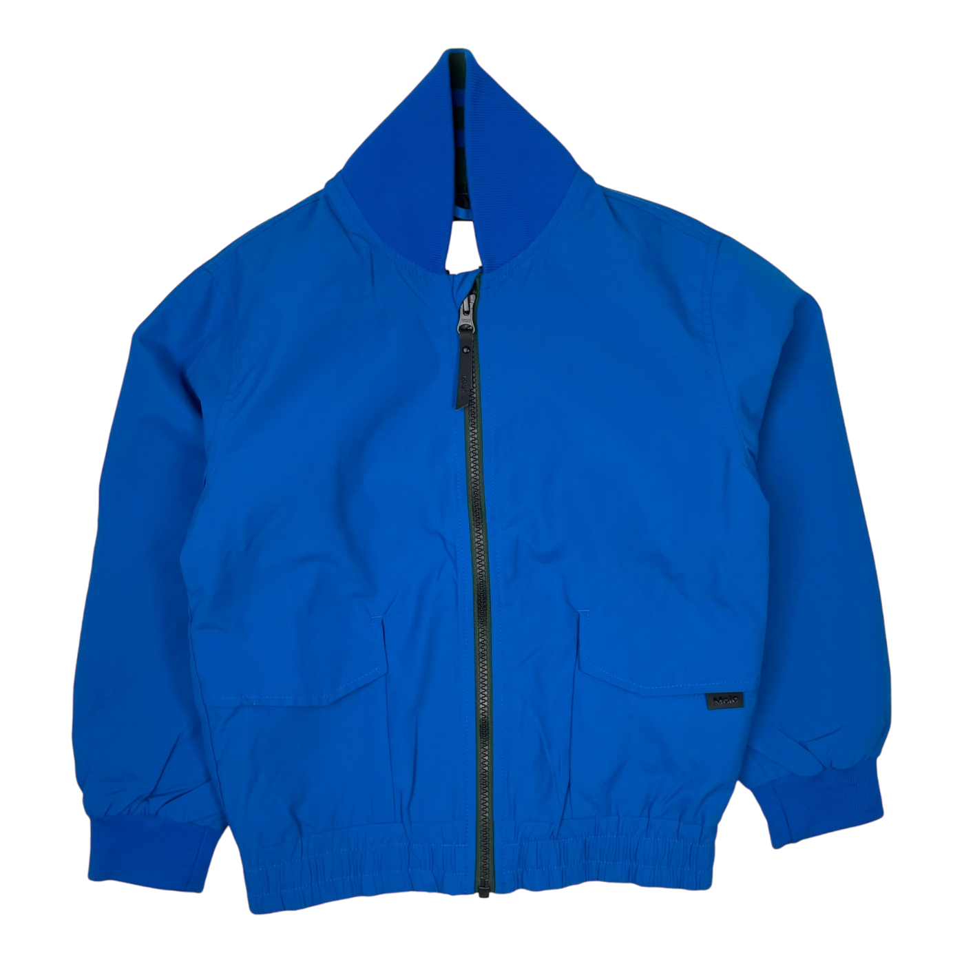 Molo hide bomber jacket, blue | 122cm