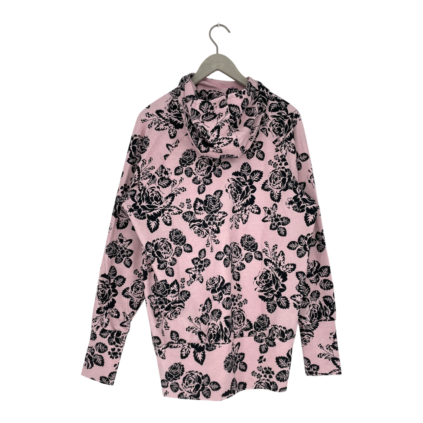 Omellinen Daumen Hoodie, rosa Blumen | Frau 2xl