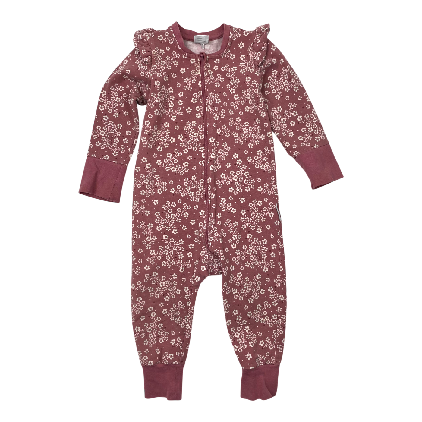 Polarn O. Pyret jumpsuit, flowers | 80cm