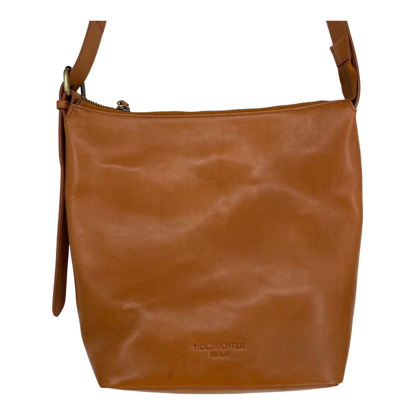 Holzrichter leather hobo bag, caramel