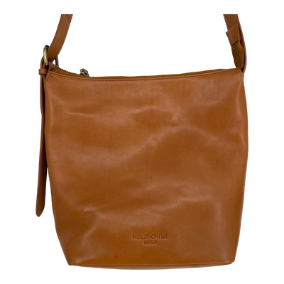 Holzrichter leather hobo bag, caramel