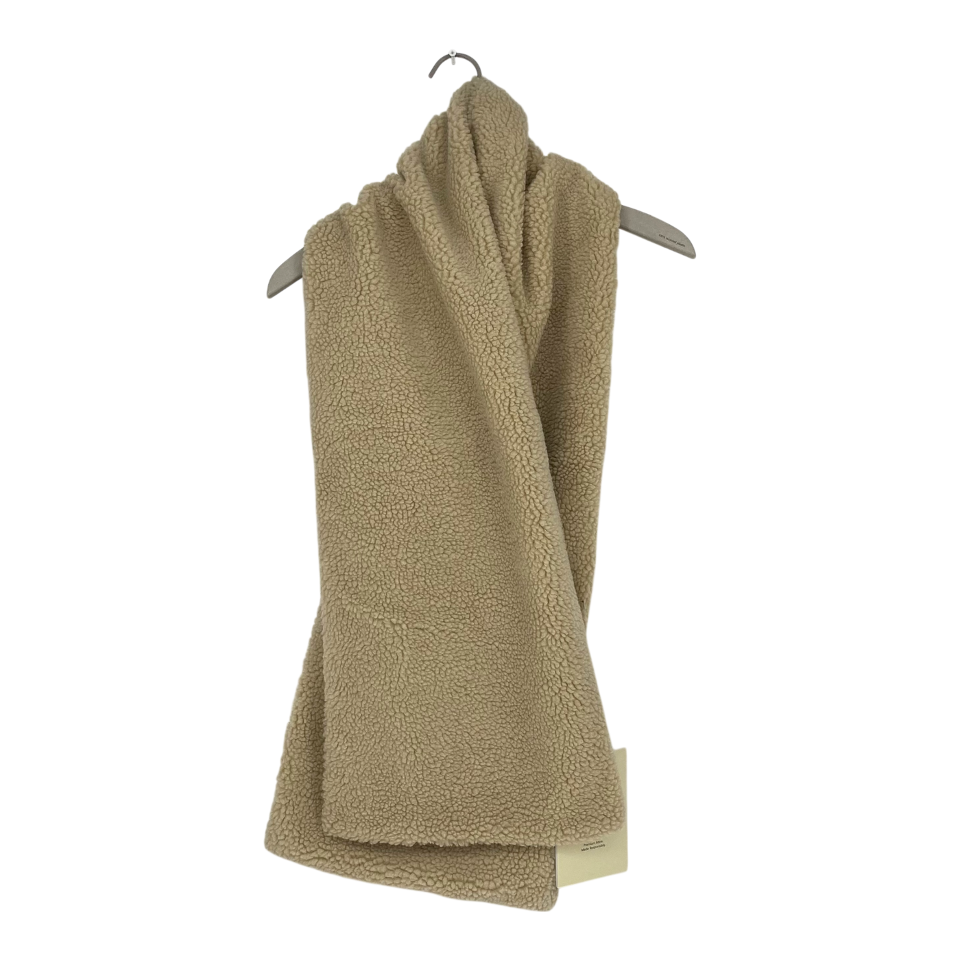 Embassy of Bricks and Logs bayonne sherpa scarf, beige/mustard