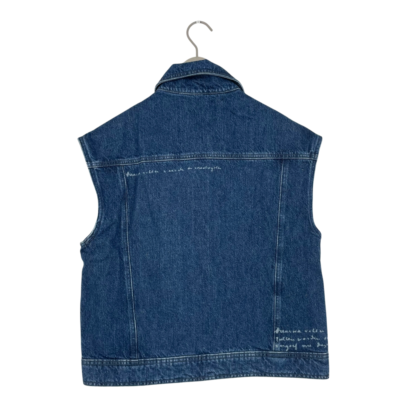 Mud Jeans van gogh denim vest, dark denim | unisex S
