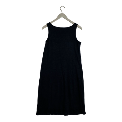 Marimekko linen dress, black | woman M