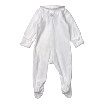 Gugguu terry jumpsuit, white | 68cm