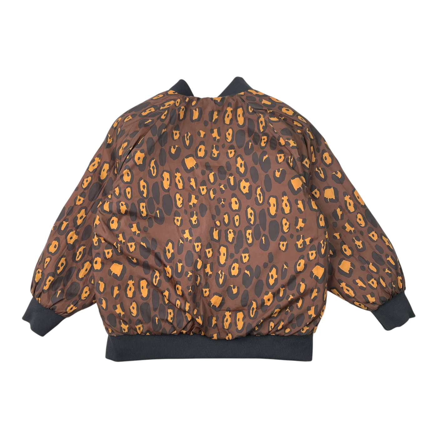 Mini Rodini reversible insulator jacket, leopard/black | 92/98cm