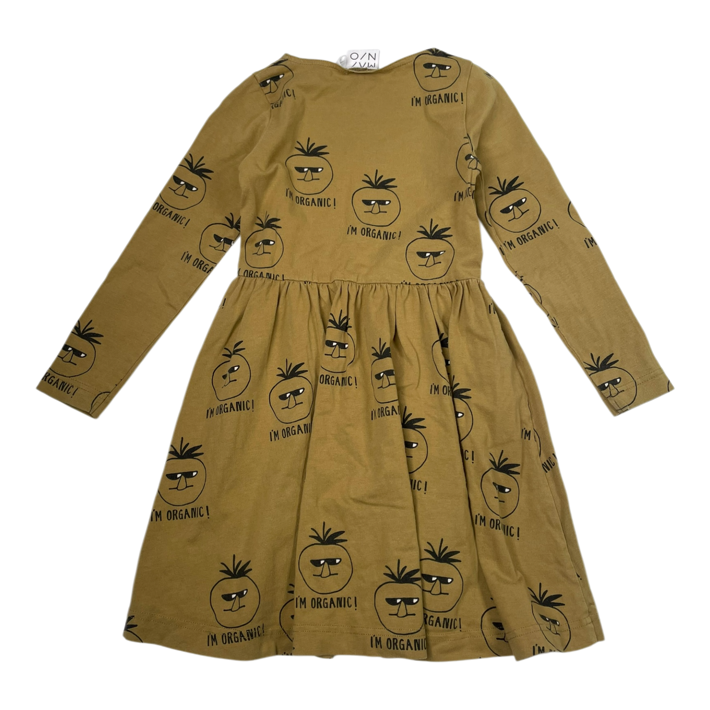 Mainio dress, olive green | 98/104cm