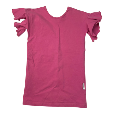 Gugguu frill t-shirt, hot pink | 152cm