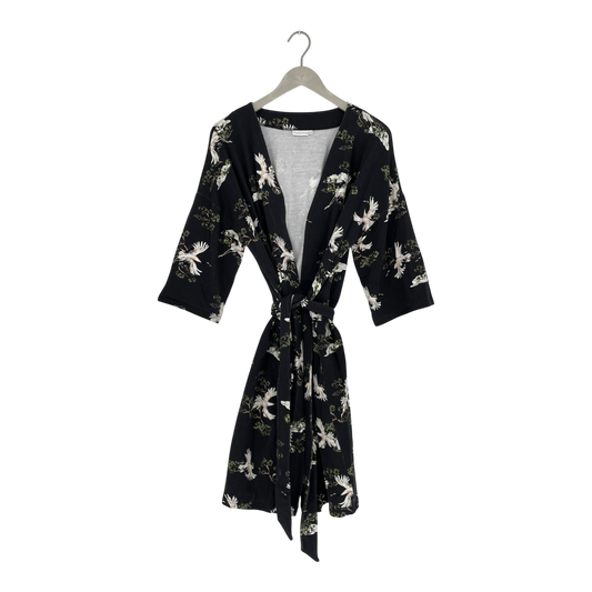 Riva Clothing wrap kimono, cranes | woman S/M