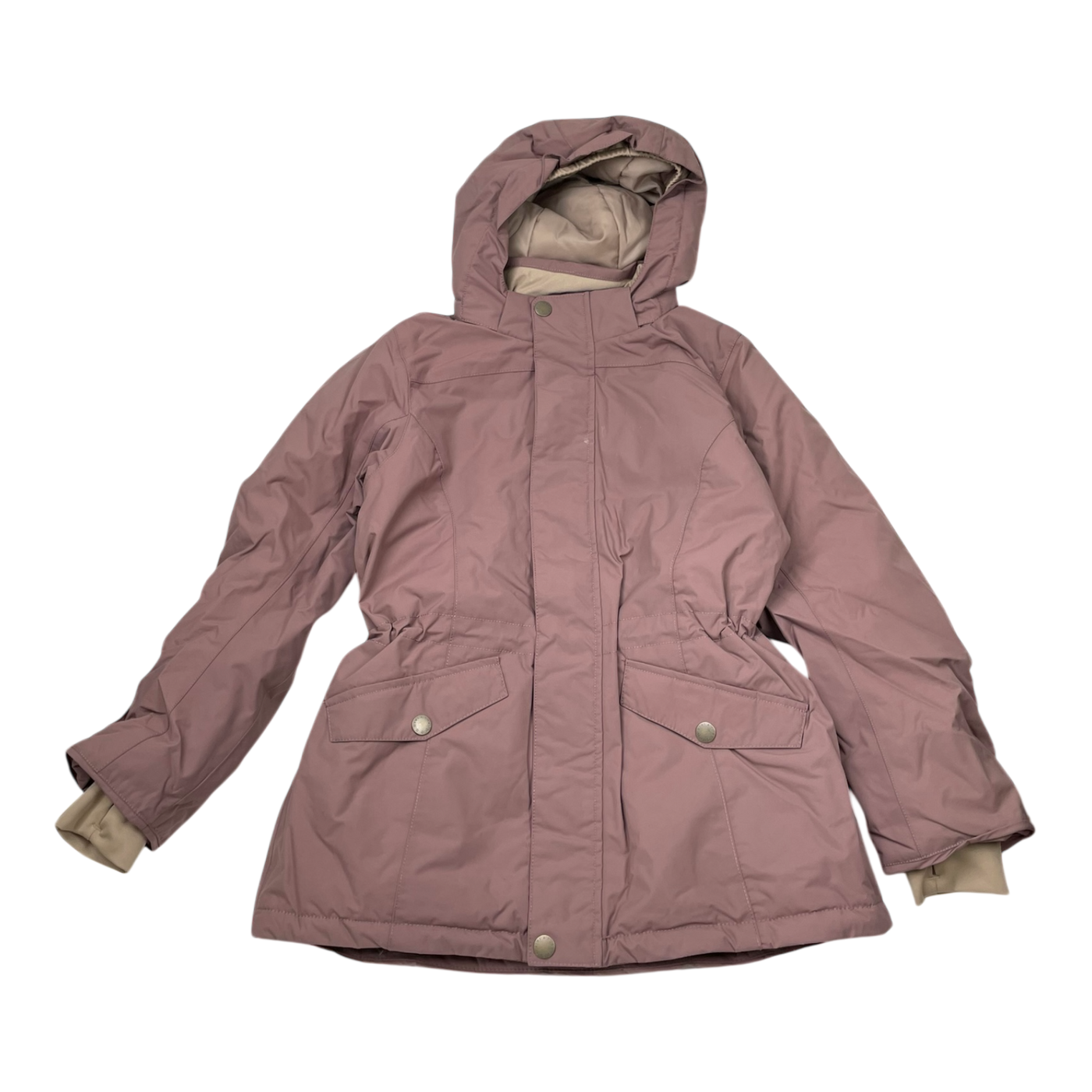 Mini A Ture matvelajanna fleece lined winter jacket, rasberry | 140cm
