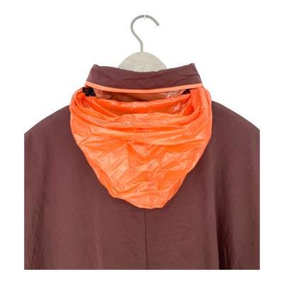 Embassy of Bricks and Logs dhola rain jacket, mauve/plum | woman L