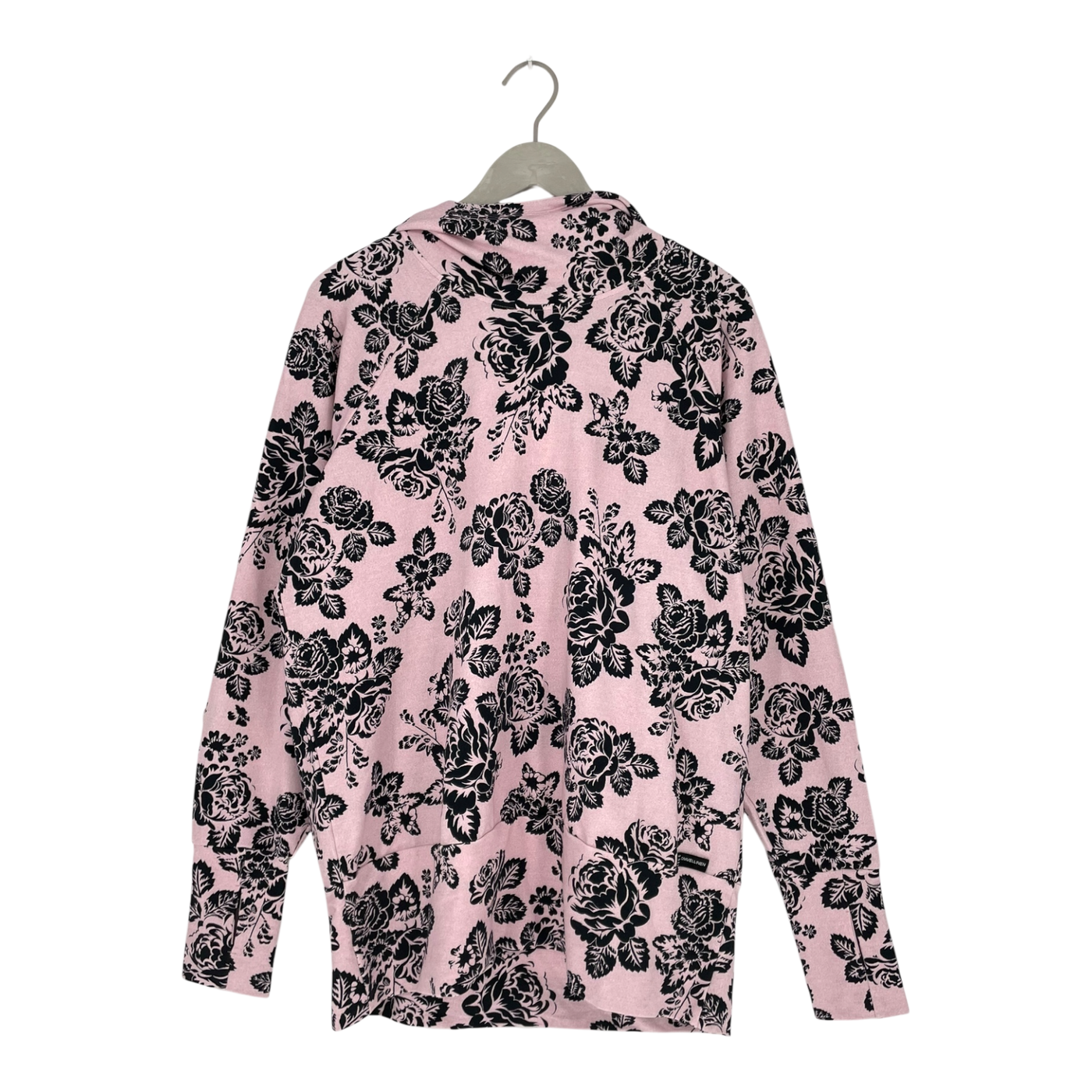 Omellinen Daumen Hoodie, rosa Blumen | Frau 2xl