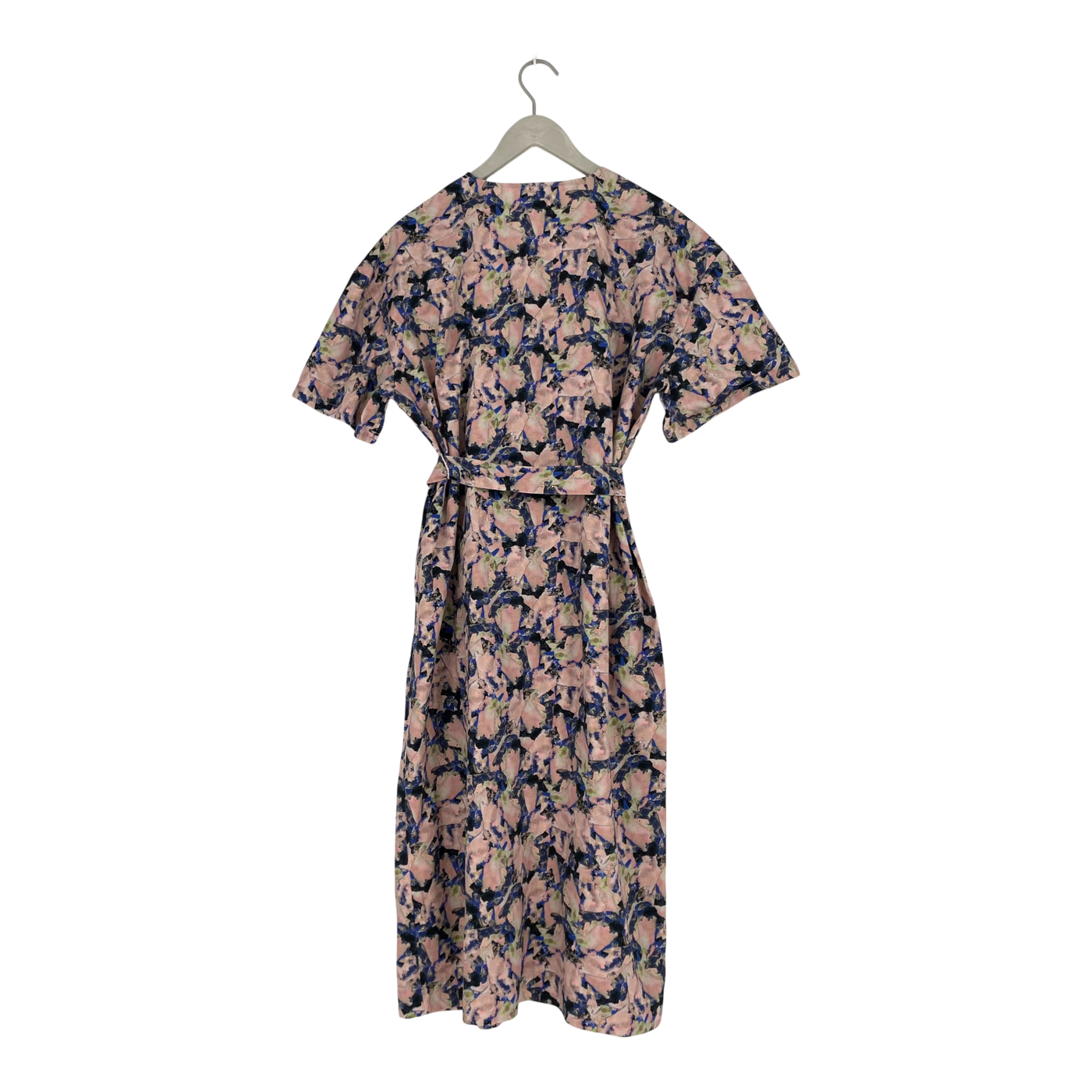 Aarre button dress, pink/royal blue | woman XL
