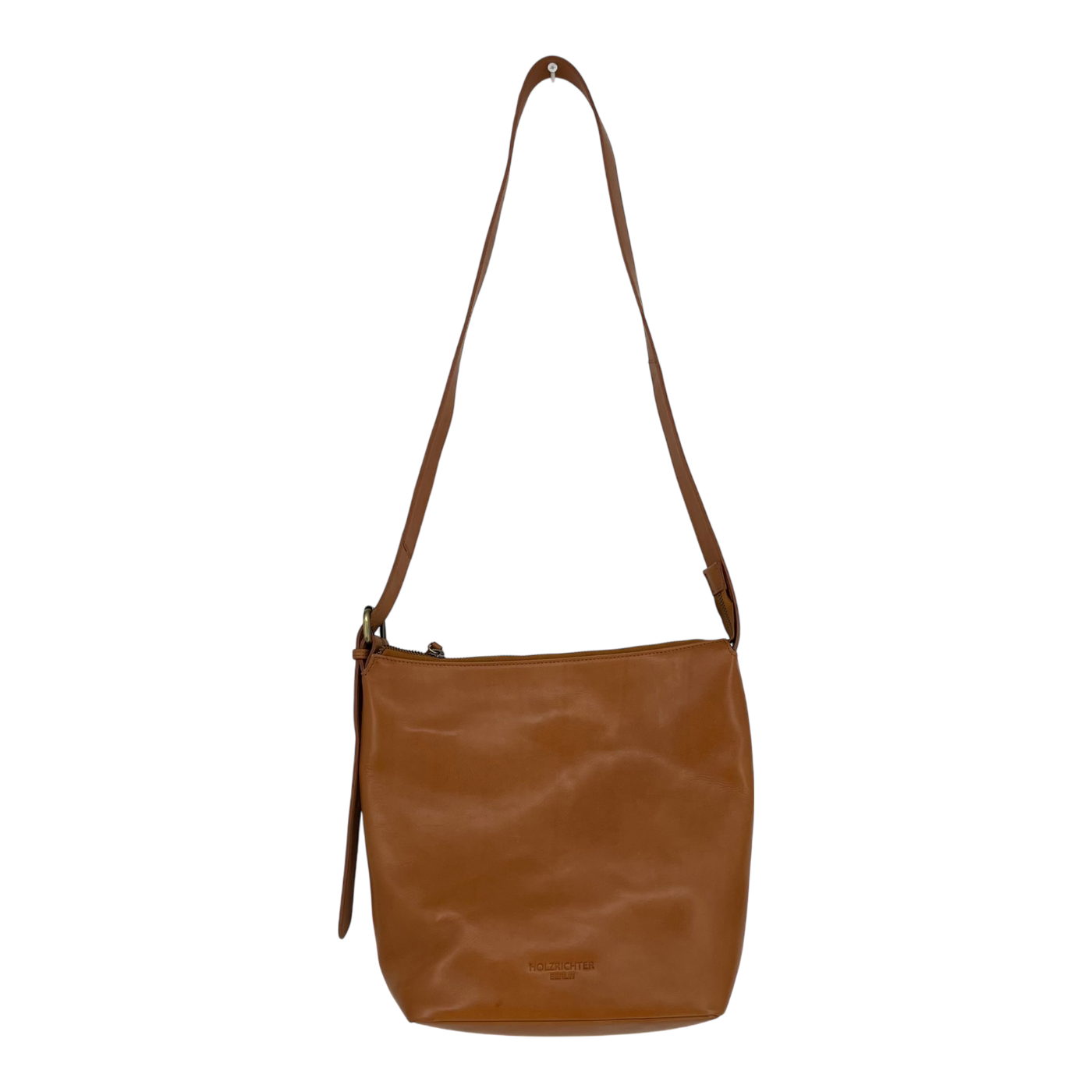 Holzrichter leather hobo bag, caramel