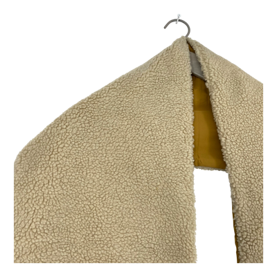 Embassy of Bricks and Logs bayonne sherpa scarf, beige/mustard