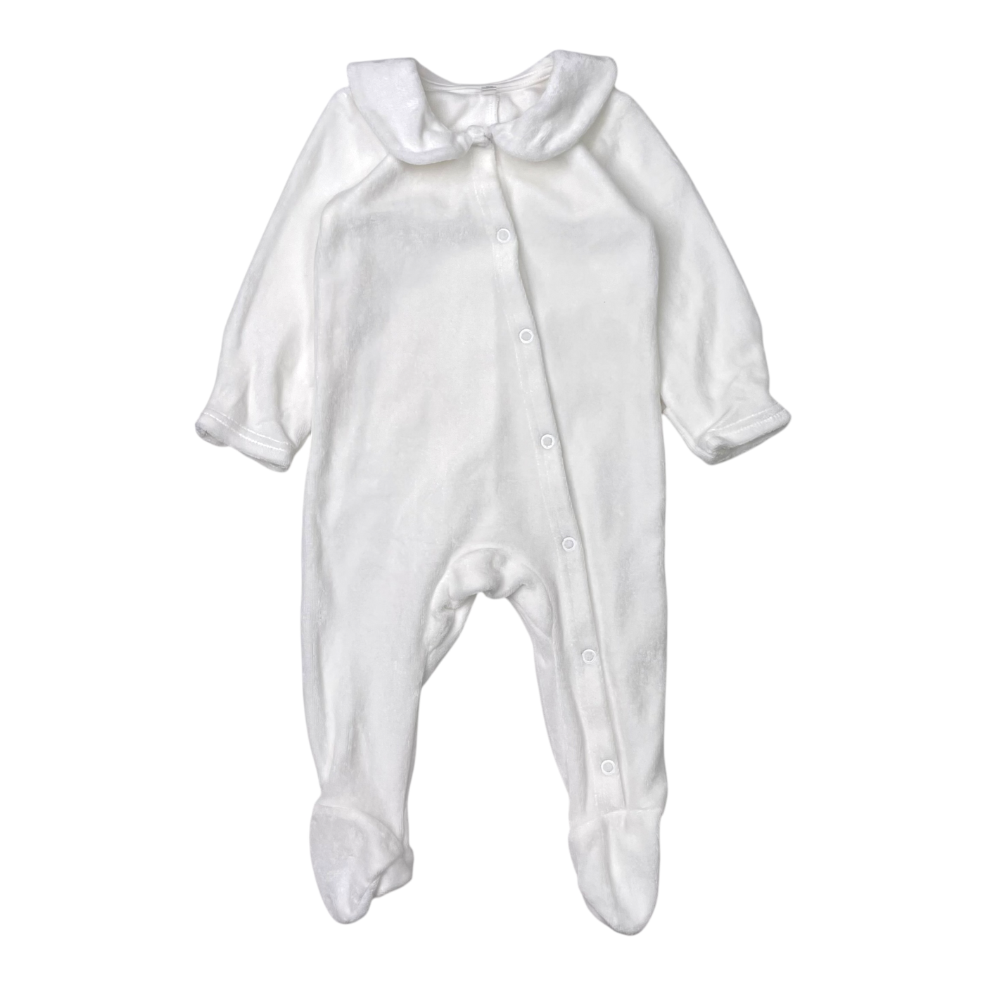 Gugguu terry jumpsuit, white | 68cm