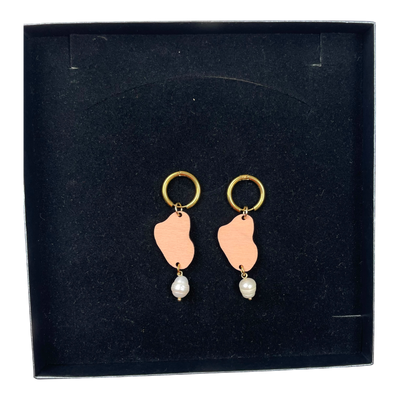 Maanantaimalli so-pi-va 257 earrings, peach/gold | onesize