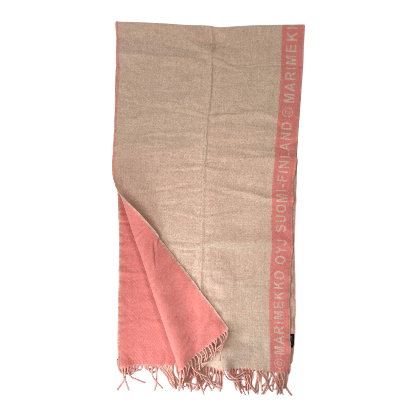 Marimekko siime wool scarf, pink