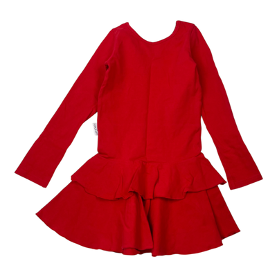 Gugguu frilla dress, red | 110cm