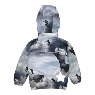 Molo castor winter jacket, grey ski | 122cm