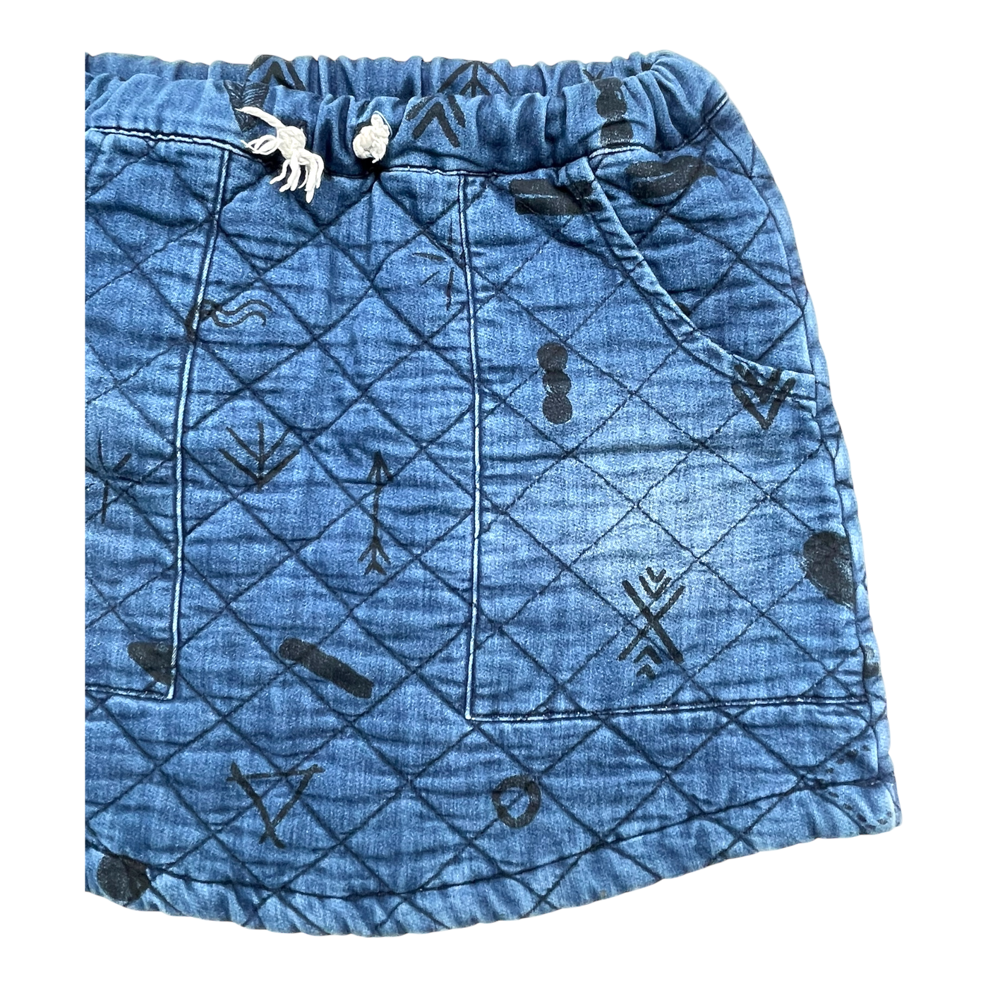 Bobo Choses denim skirt, blue | 6-7 Y