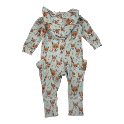 Metsola sweat jumpsuit, fox | 62/68cm