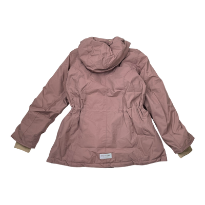 Mini A Ture matvelajanna fleece lined winter jacket, rasberry | 140cm