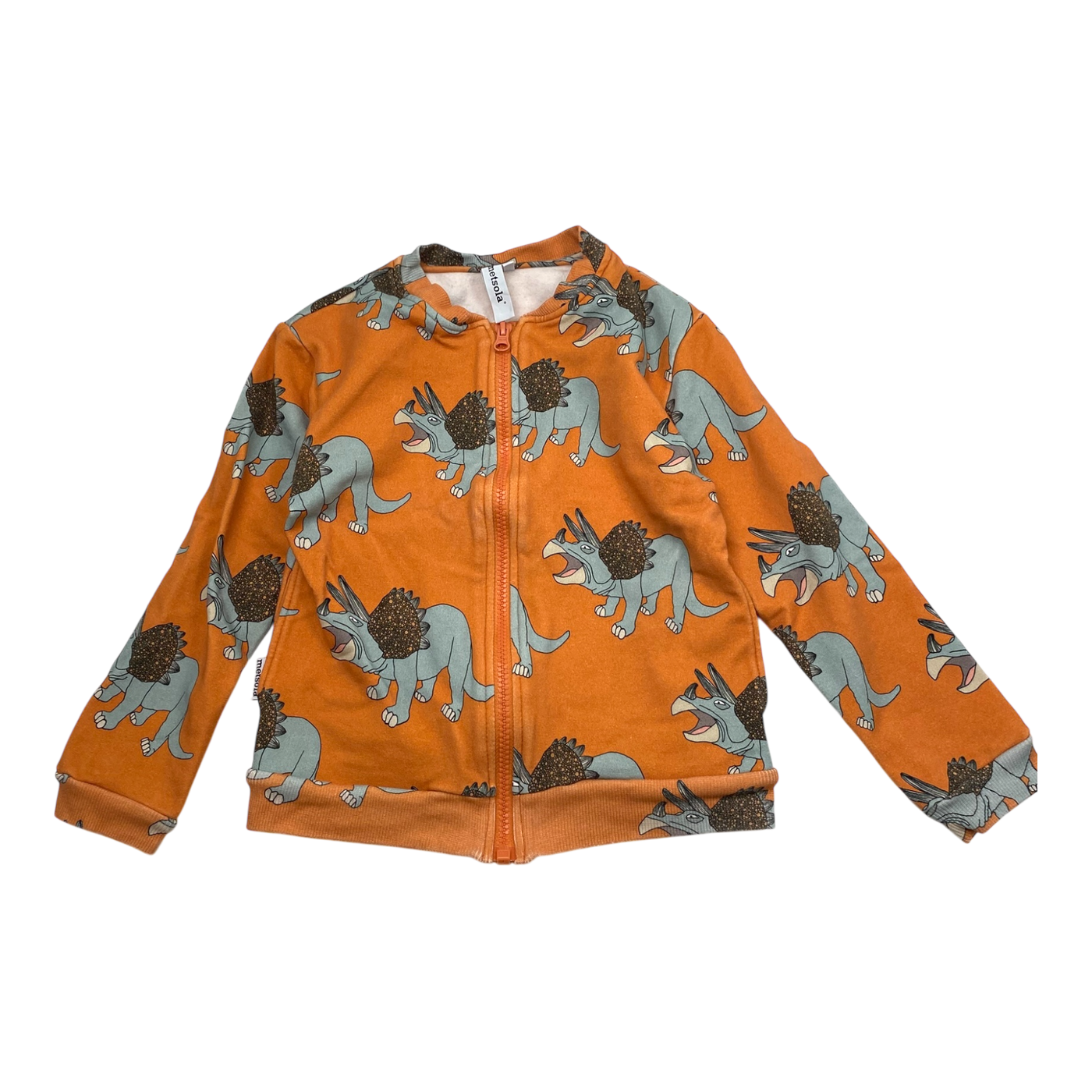 Metsola zipper hoodie, rhino | 122/128cm