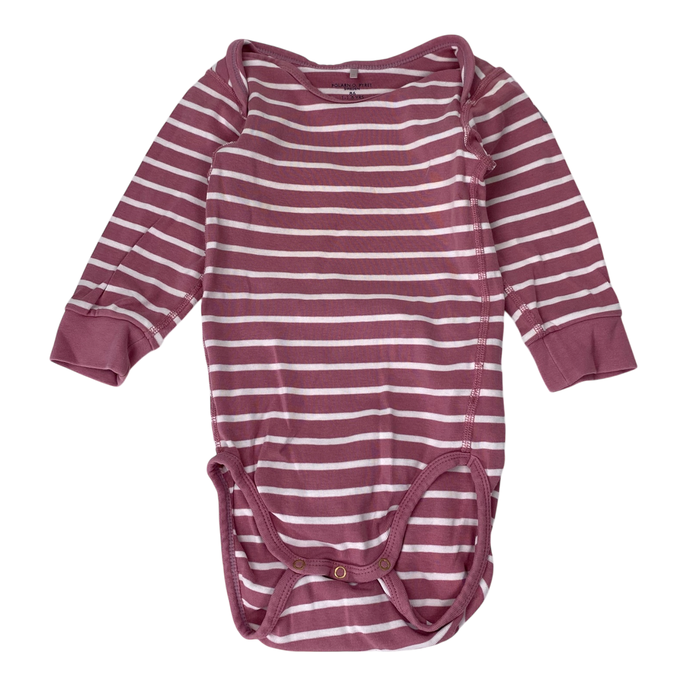 Polarn O. Pyret body, pink stripes | 86cm