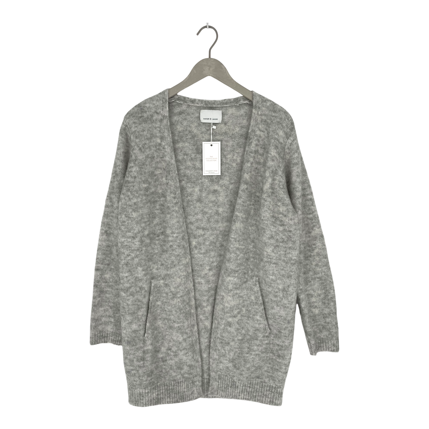 Samsøe Samsøe ETA Woll -Strickjacke, Grau | Frau s