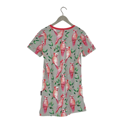Omellinen Peppari T-Shirt Tunika, Papagei | Frau XS