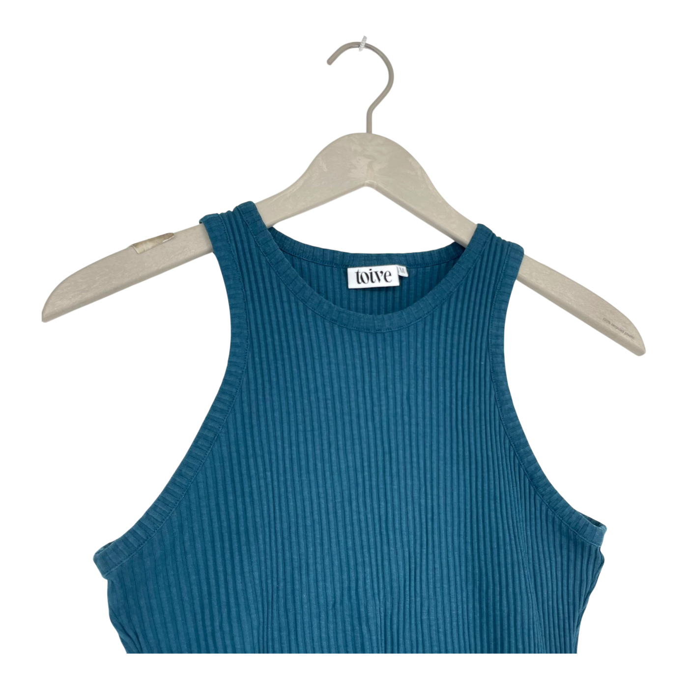 Toive rib top, teal | woman M