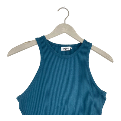 Toive rib top, teal | woman M