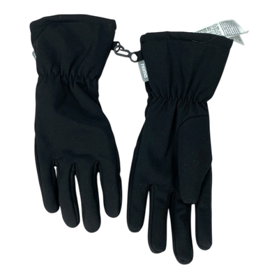 Reima savory softshell mittens, black | 10-12y