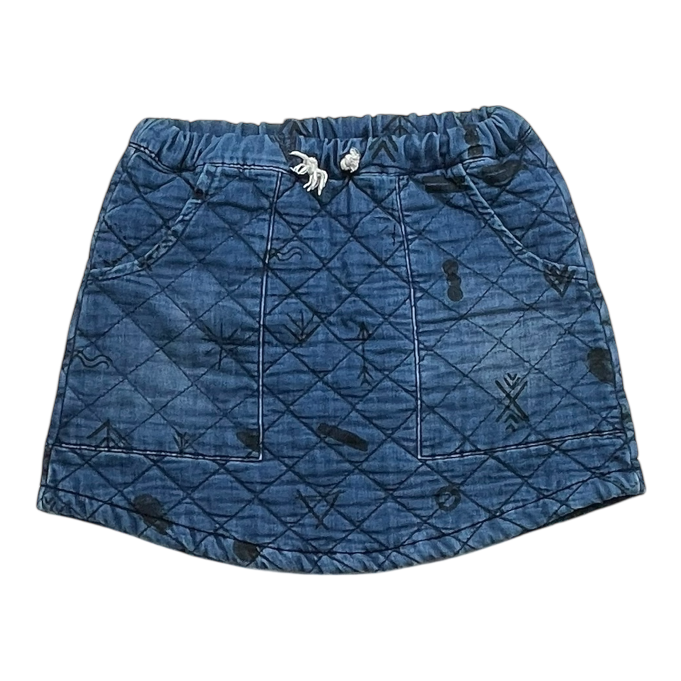 Bobo Choses denim skirt, blue | 6-7 Y