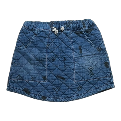 Bobo Choses denim skirt, blue | 6-7 Y
