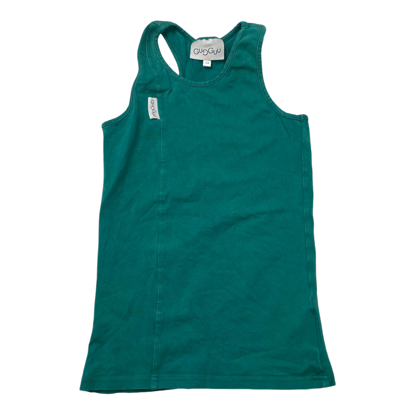 Gugguu tank top, dark mint | 128cm