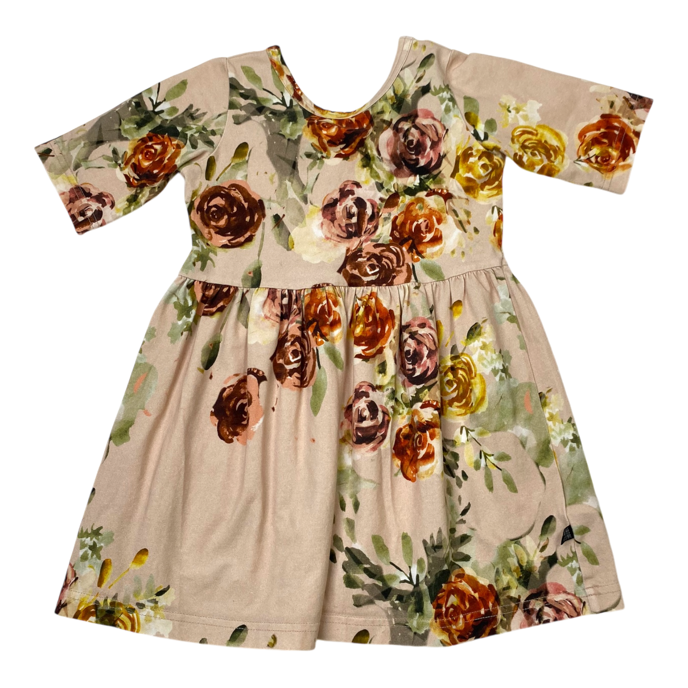 Kaiko dress, rose yard | 86/92cm