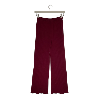 Falla kelo fine rib knit pants, burgundy | woman S